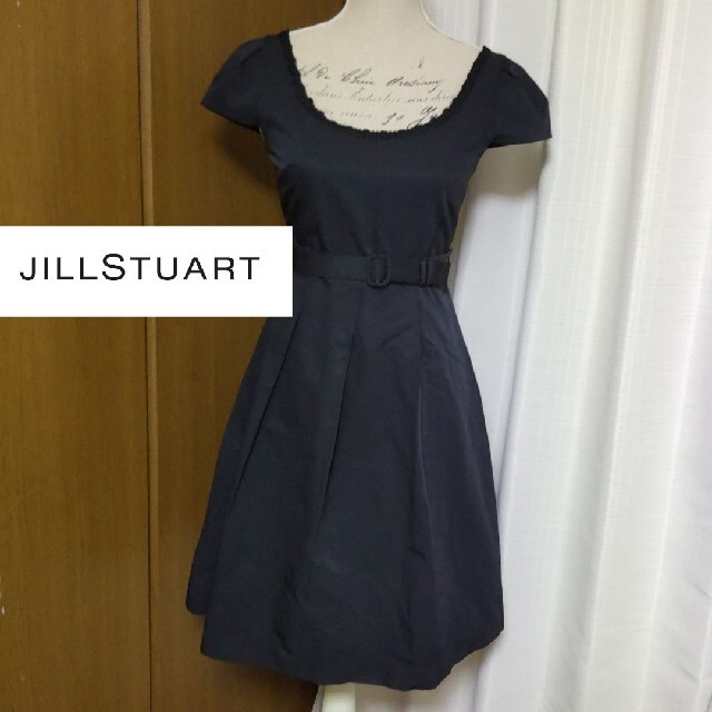 JILLSTUART(ジルスチュアート)のJILL STUART ジルスチュアート ベルト付 ワンピース Aライン 4 レディースのワンピース(ひざ丈ワンピース)の商品写真