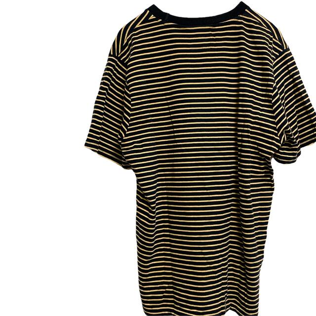 stussy Tシャツ ネックロゴ ボーダー US sサイズ 国内Lサイズ程度 1