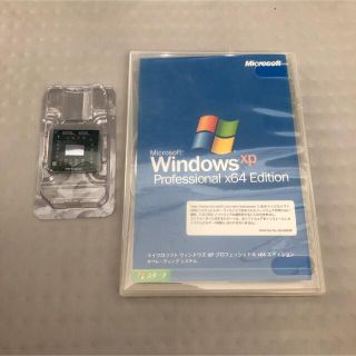 マイクロソフト(Microsoft)のWindows xp Pro 64bit DSP版　CPU付き(PCパーツ)