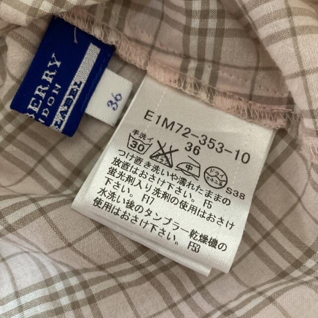 BURBERRY BLUE LABEL - 美品 バーバリーブルーレーベル 半袖 シャツ