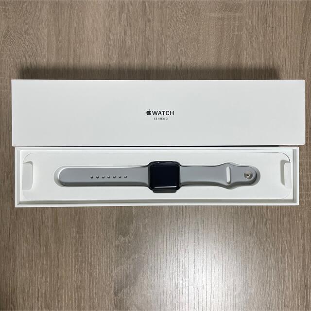 Apple Watch(アップルウォッチ)のApple Watch series3 38mm GPSモデル スペースグレー メンズの時計(腕時計(デジタル))の商品写真