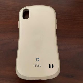 スマホケース　iFace  iPhone XR用　ベージュ(iPhoneケース)