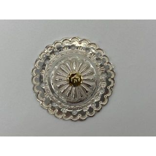 ゴローズ　美品　金メタル付フラワーコンチョ①現行　巾着用