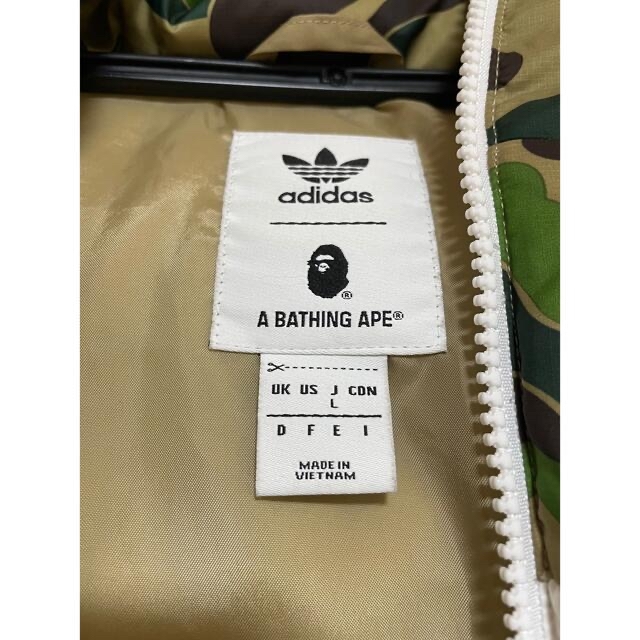 BAPE × Adidas ダウンジャケット　Lサイズ 2