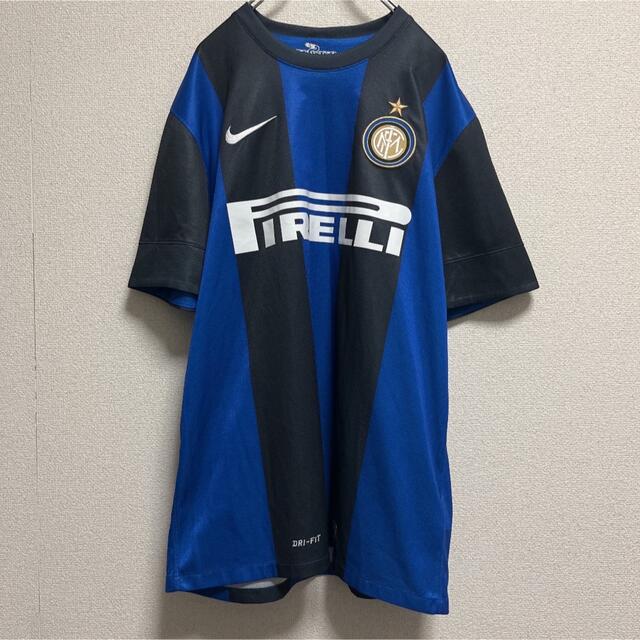 NIKE(ナイキ)の【レア】美品 NIKE ナイキ INTER ユニフォーム PIRELLI ピレリ スポーツ/アウトドアのサッカー/フットサル(ウェア)の商品写真