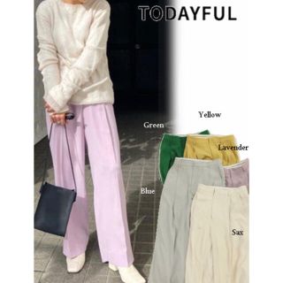 トゥデイフル(TODAYFUL)のTODAYFUL "Georgette Rough Trousers"(カジュアルパンツ)