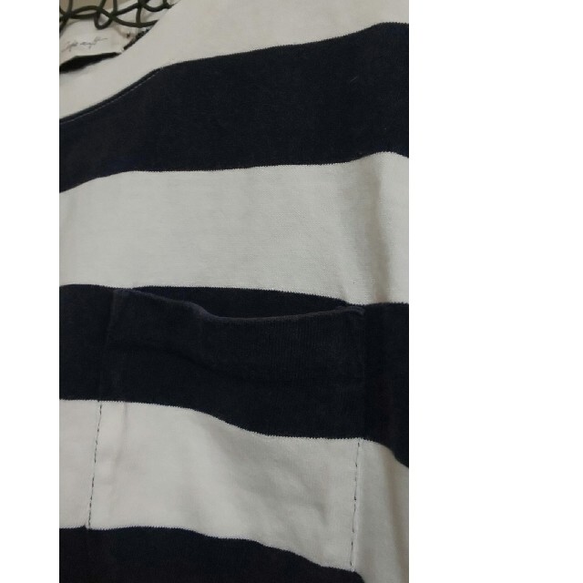 CEPO(セポ)のcepo ボーダー胸ポケット付きティーシャツ レディースのトップス(Tシャツ(半袖/袖なし))の商品写真