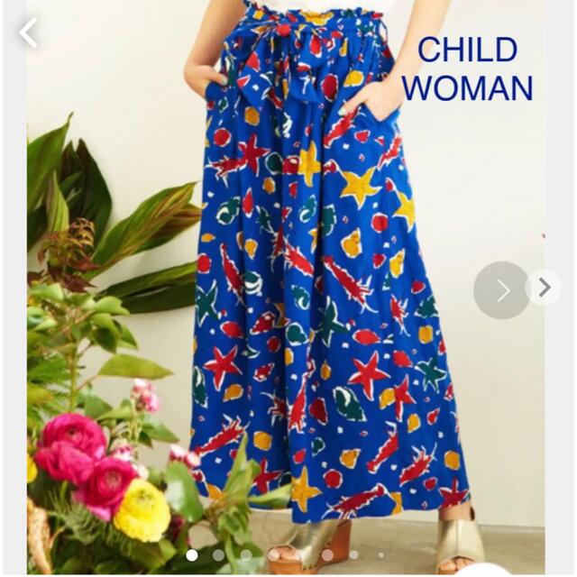 CHILD WOMAN(チャイルドウーマン)のCHILD WOMAN 「海のモチーフ」プリント　パジャマパンツ レディースのパンツ(カジュアルパンツ)の商品写真