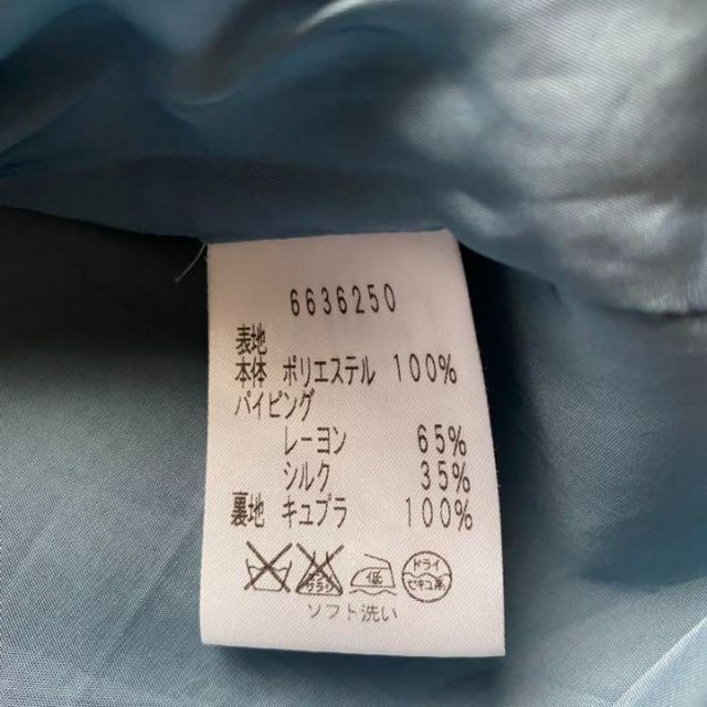 【極美品】Rene ワンピース　TISSUE  シルク混　千鳥格子　リボン