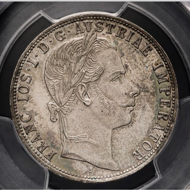 『PCGS MS63』オーストリアヨーゼフフローリン銀貨（1860年） 1