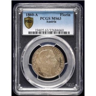 『PCGS MS63』オーストリアヨーゼフフローリン銀貨(1860年 ...