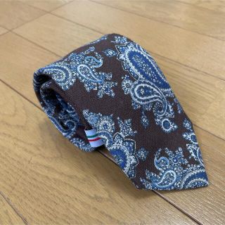 スーツカンパニー(THE SUIT COMPANY)のスーツカンパニー　ペイズリー柄ネクタイ　新品未使用　ブラウン(ネクタイ)