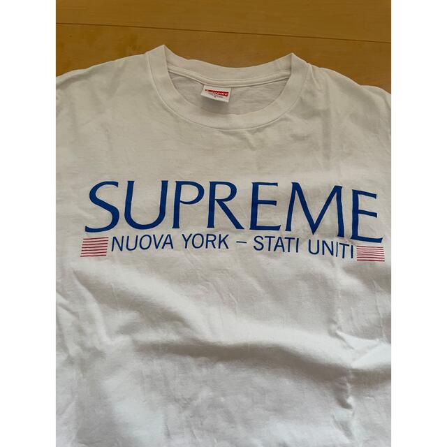 Tシャツ/カットソー(半袖/袖なし)supreme Nuova York Tee 白　L