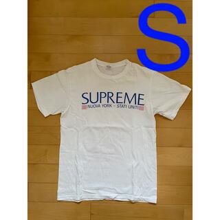 Tシャツ/カットソー(半袖/袖なし)supreme Nuova York Tee 白　L