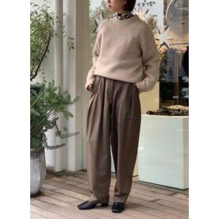 トゥデイフル(TODAYFUL)のTODAYFUL  Finewool Tuck Trousers(カジュアルパンツ)