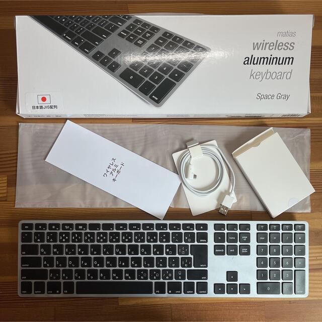 【tr様】Matias Wireless Aluminum Keyboard スマホ/家電/カメラのPC/タブレット(PC周辺機器)の商品写真