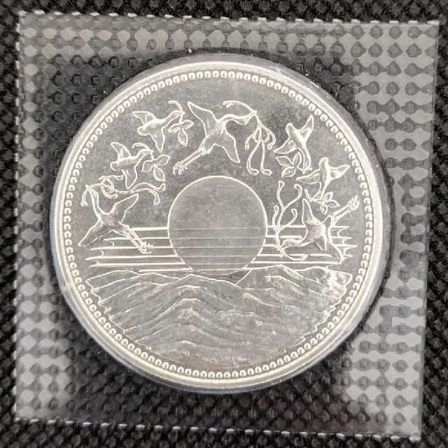 M①天皇陛下御在位60年記念硬貨 額面10,000円 1