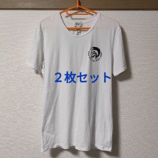 ディーゼル(DIESEL)の【送料込】（2枚セット）DIESEL モヒカンロゴ プリントTシャツ(Tシャツ/カットソー(半袖/袖なし))