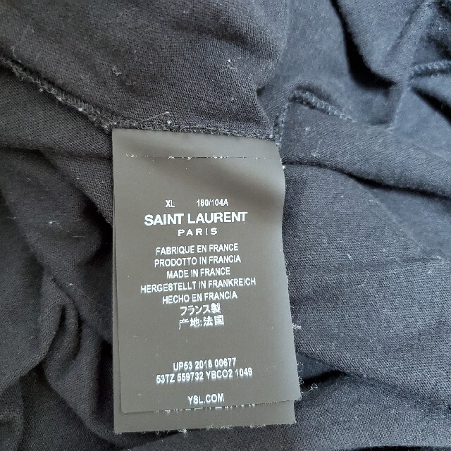 SAINT LAURENT PARIS YSLロゴ Tシャツ XXL 登坂広臣着