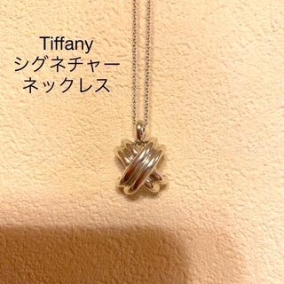 Tiffany & Co. - 【極美品】Tiffany   シグネチャー ネックレスシルバー925
