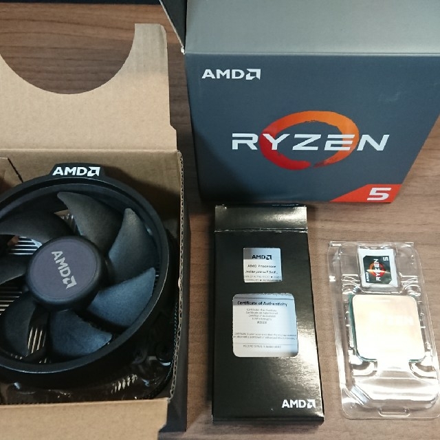 セット販売CPU:AMD Ryzen5 1600AE MB:AB350 PRO4CPU