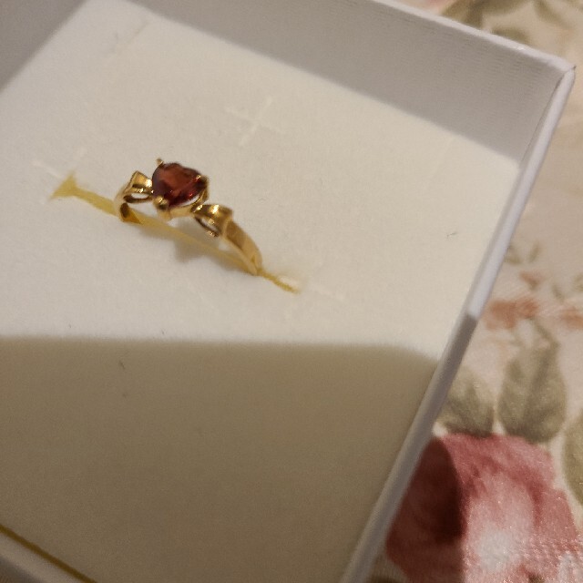 18金　ガーネット指輪💍 レディースのアクセサリー(リング(指輪))の商品写真