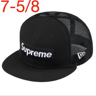 シュプリーム(Supreme)のsupreme box logo Mesh Back New era 黒(キャップ)