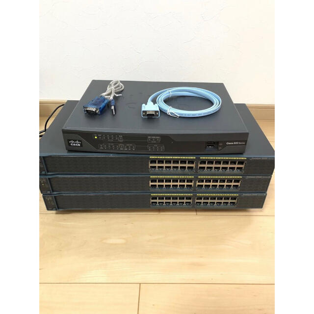 【CCNA、CCNP】4台セットCisco892J、Catalyst2960スマホ/家電/カメラ