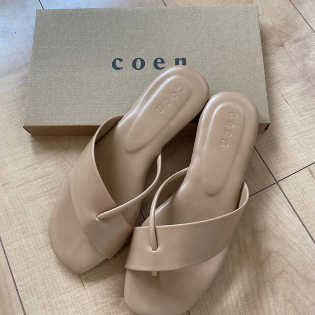 coen(コーエン)のcoen コーエン　フラット　サンダル　Lサイズ　新品 レディースの靴/シューズ(サンダル)の商品写真