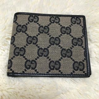 グッチ(Gucci)のGUCCI GGキャンバス二つ折り財布(折り財布)