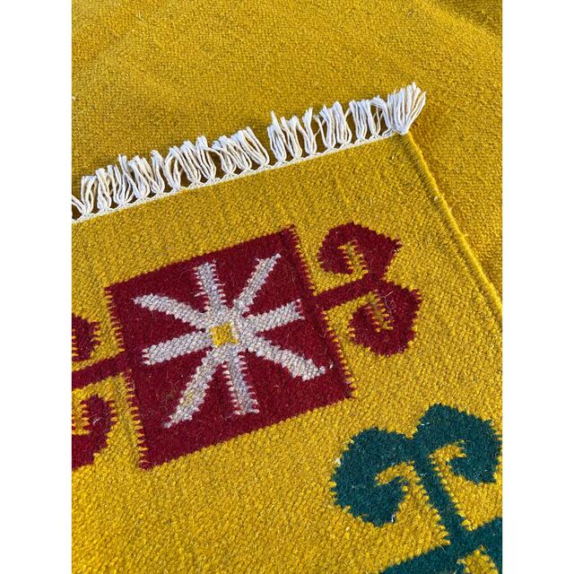 インドキリム ウール 手織り 200×143cmの通販 by マーク's shop｜ラクマ