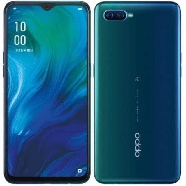 OPPO(オッポ)のOPPO Reno A 64GB ブルー スマホ/家電/カメラのスマートフォン/携帯電話(スマートフォン本体)の商品写真