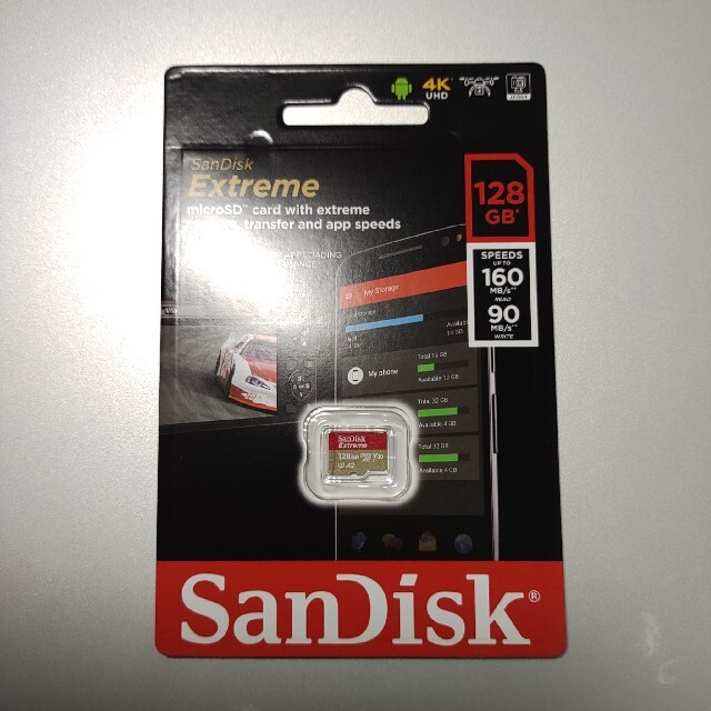 SanDisk Extreme microSDカード 128GB 2個セット