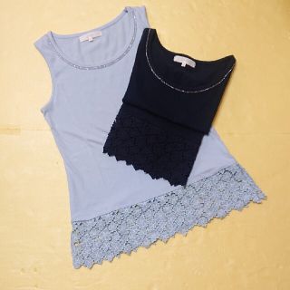 グローブ(grove)の〈ｸﾞﾛｰﾌﾞ〉【2枚セット】ノースリーブシャツ【未着用品】(Tシャツ(半袖/袖なし))