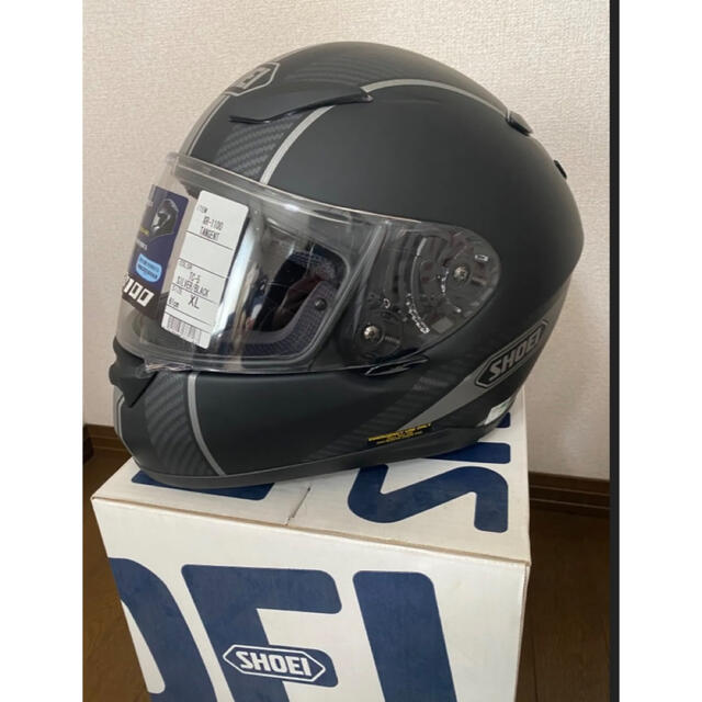 SHOEI XR-1100 TANGENT タンジェント シルバーブラック XL 自動車/バイクのバイク(ヘルメット/シールド)の商品写真