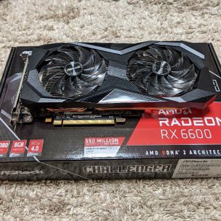 【保証有】Radeon RX6600 8GB CHALLENGER ASROCK(PCパーツ)