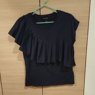 バナナリパブリック(Banana Republic)のハル様 バナナリパブリック☆アシンメトリーフリル Tシャツカットソー(カットソー(半袖/袖なし))