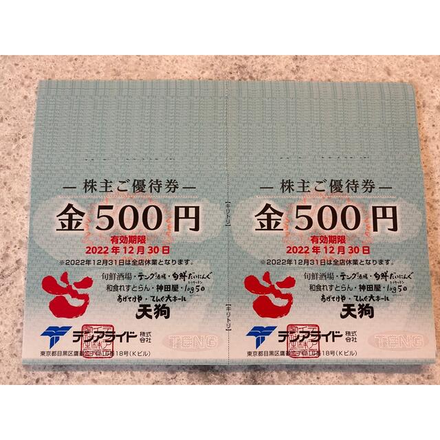 テンアライド　株主優待券　3万円