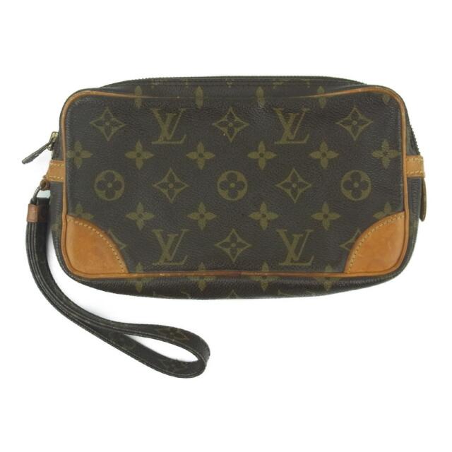 LOUIS VUITTON ルイ・ヴィトン M51827 モノグラム マルリー ドラゴンヌ PM ポーチ セカンド バッグ ブラウン系861外部