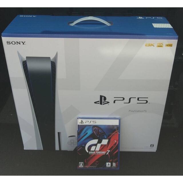 PS5  新品未使用（開封済み コントローラー保護シート×記入有り）GT7セット