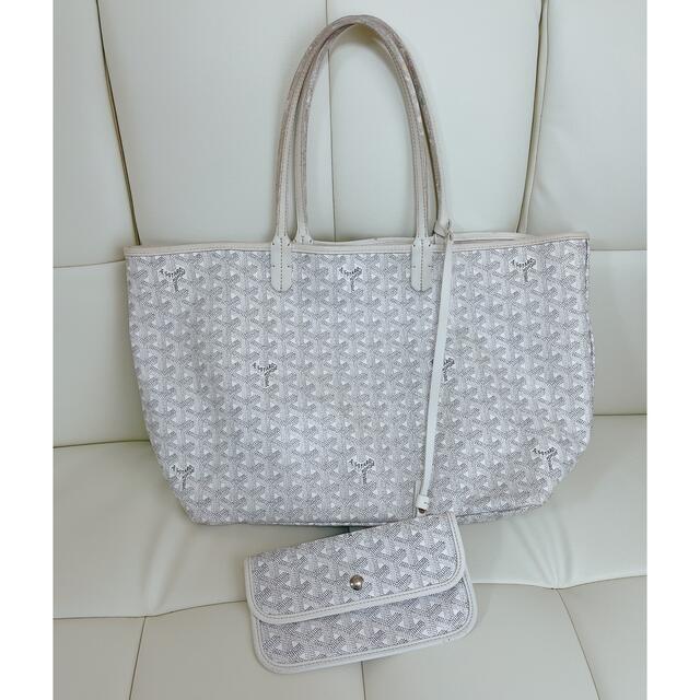 超目玉枠】 GOYARD - 大人気ゴヤールサンルイ pm ホワイトの通販 y11&