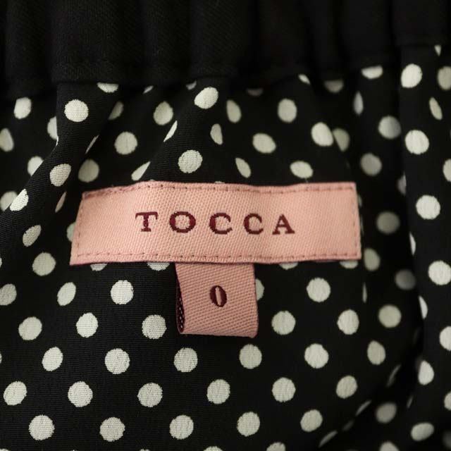 TOCCA(トッカ)のトッカ 19SS シアードットスカート ミモレ丈 フレア 0 黒 ライトグレー レディースのスカート(ロングスカート)の商品写真