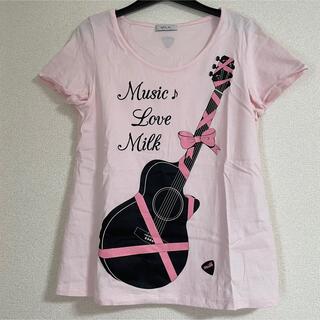 ミルク(MILK)のMILK ギターTシャツ ピンク(Tシャツ(半袖/袖なし))