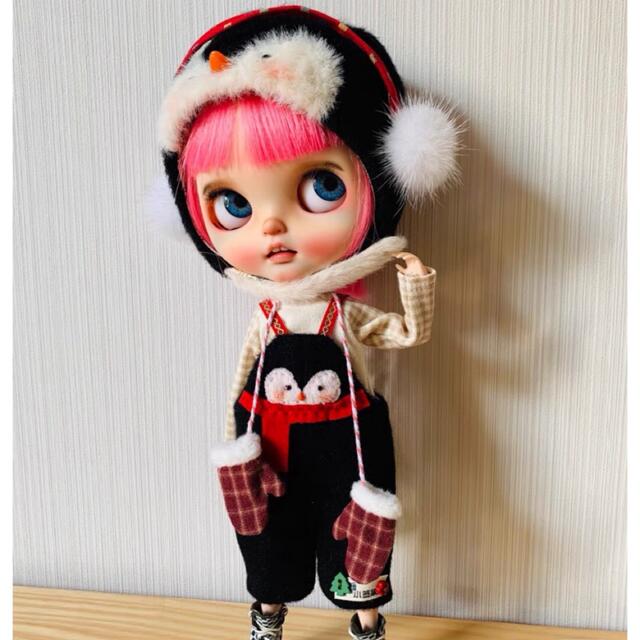 カスタムブライスお洋服 ネオブライスアウトフィット ペンギンお洋服の