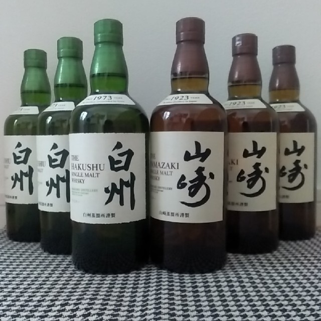 【再入荷!】 サントリー - サントリーウィスキー700ml 山崎3本 白州3本 ウイスキー 【再入荷!】 サントリー - サントリーウィスキー700ml 山崎3本 白州3本 ウイスキー