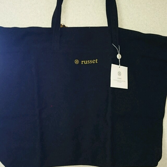 Russet(ラシット)の🌼みひろ様専用  ラシット 特大トートバッグ ブラック 旅行にも レディースのバッグ(トートバッグ)の商品写真