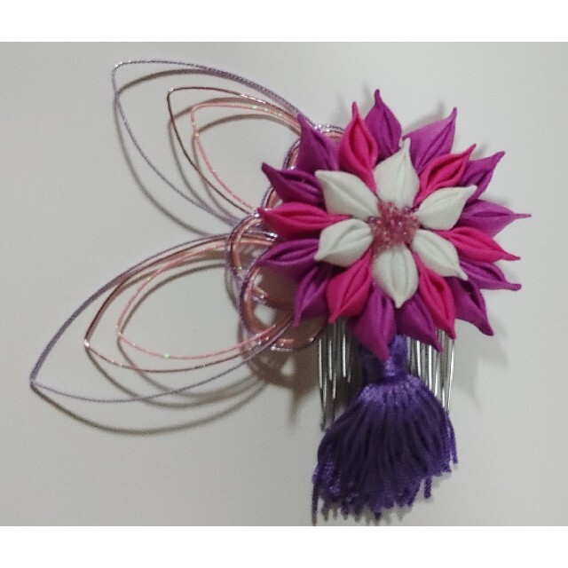 ハンドメイド】つまみ細工 髪飾り chateauduroi.co