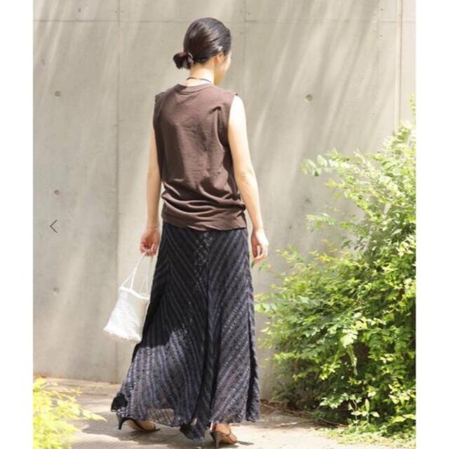 IENA(イエナ)のIENA シアーチェックフレアマキシスカート レディースのスカート(ロングスカート)の商品写真