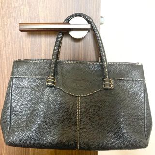 トッズ(TOD'S)の★いち様 専用★ TOD’S トッズ レザーハンドバッグ・ブラック(ハンドバッグ)