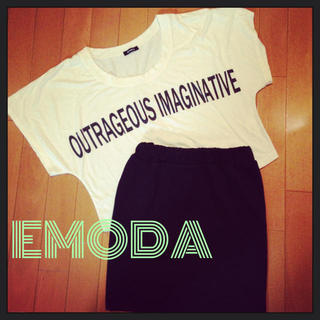 エモダ(EMODA)のEMODA Tシャツスカート set(ミニワンピース)